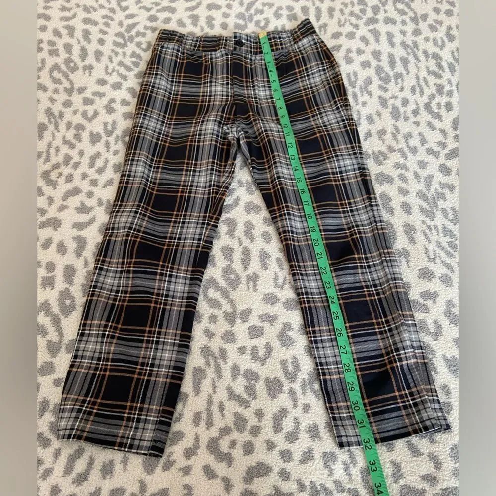 Girls FULL TILT black plaid pants size XL